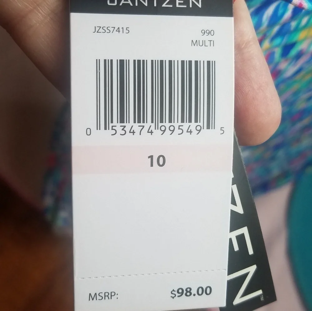 Jantzen multi color swimsuit